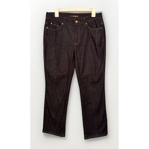 Cambio Norah Slim Size 10 Jeans Womens Basics Black Straight Leg Goth Rock